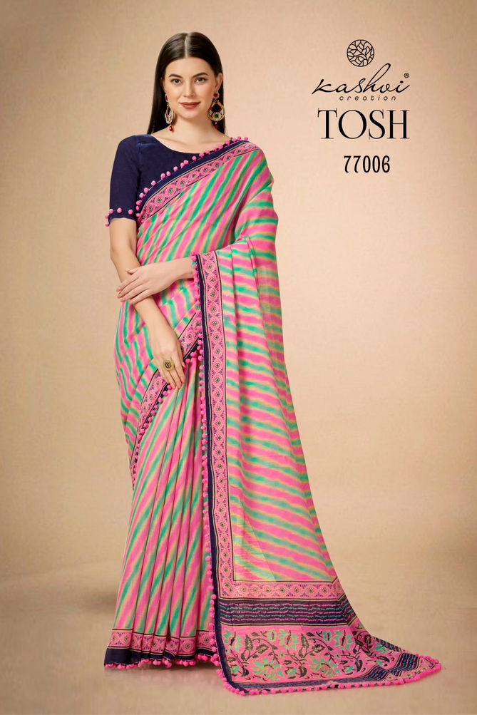 Tosh By Kashvi Printed Daily Wear Sarees Catalog